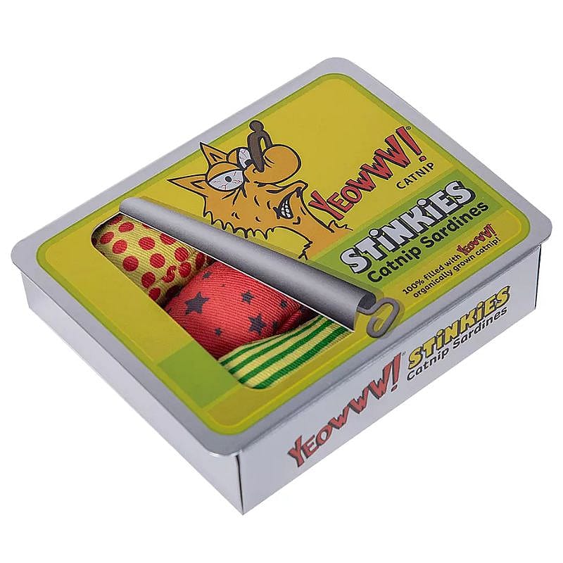 kattenkruid, sardines, stinkies, toy, traktatie