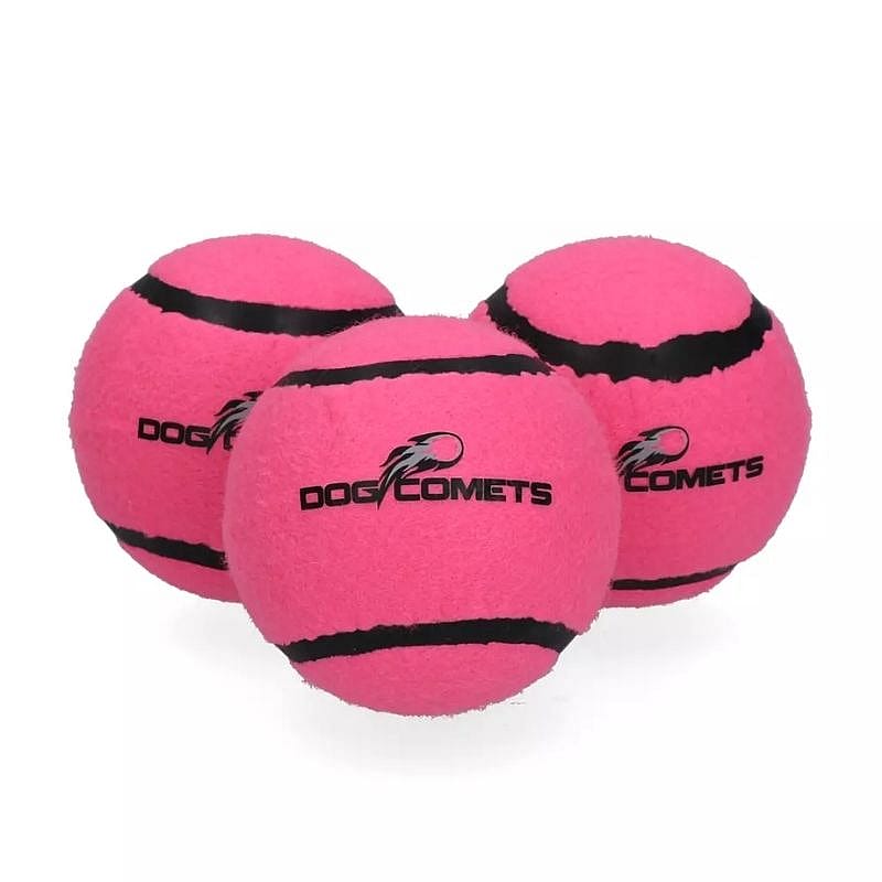tennisbal, pink, brushal, dogcomets, soft-ball