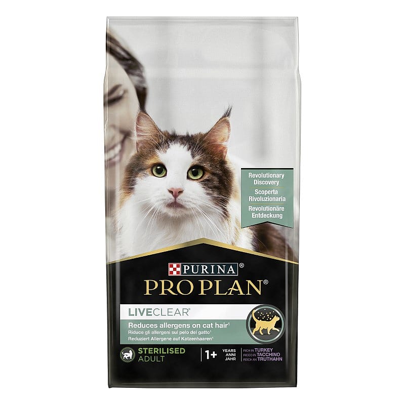 Purina Pro Plan LiveClear Sterilised Adult Allergeen-reducerend Kattenvoer Kalkoen - 1.4 kg