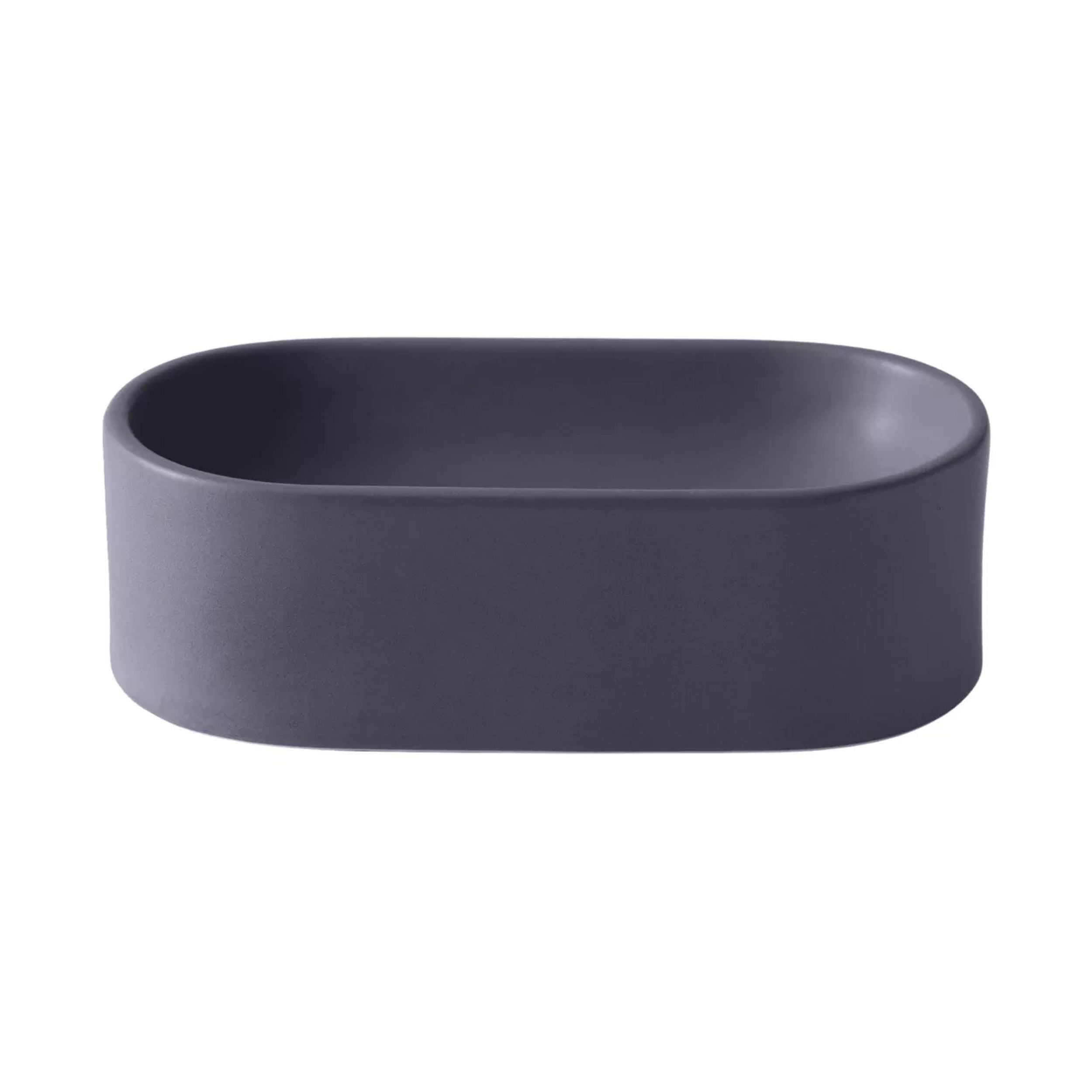 oval schaal, kom, grijze kleur, ceramiek, bowl