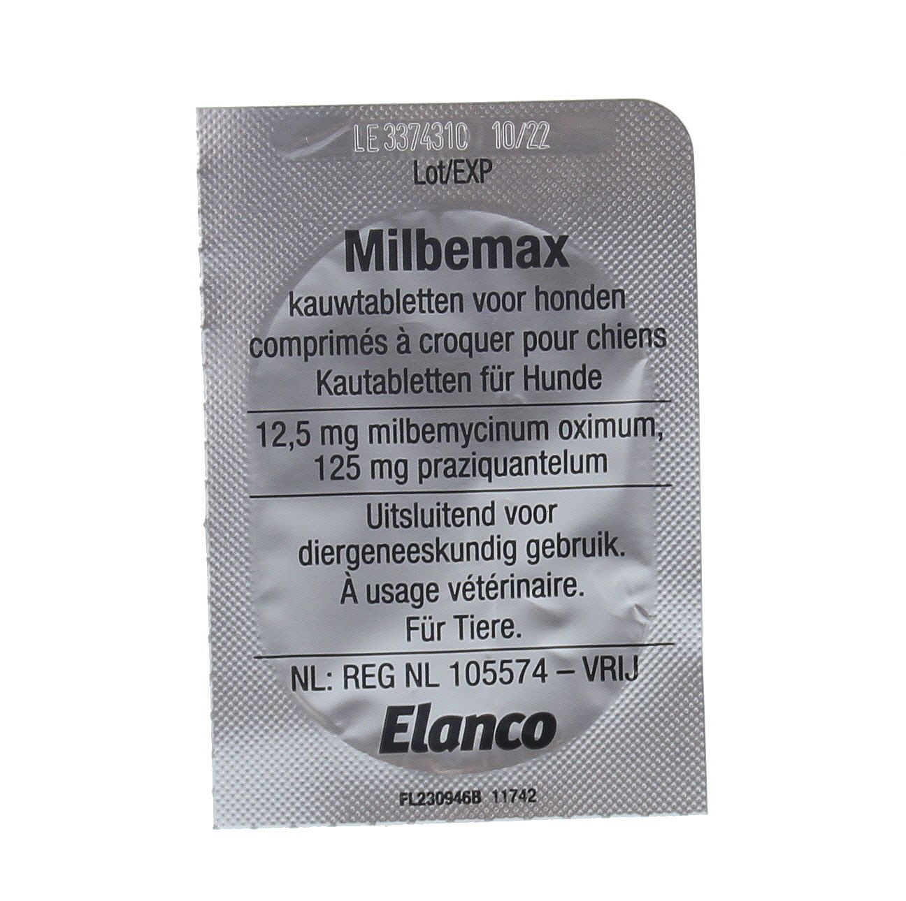 Milbemax Smakelijke Kauwtablet Grote Hond Ontwormen