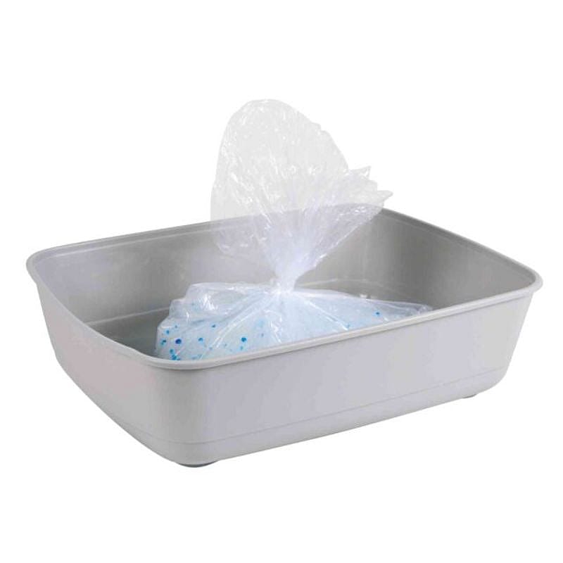 oppervlaktebak, kattenbak, plastic bak, wit, vierkant/ronde randen