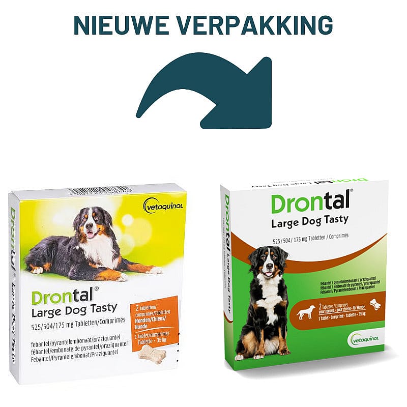 Drontal Large Dog Flavour Ontwormingstablet Grote Hond 2 tabletten