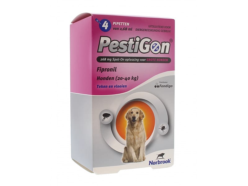 Pestigon Hond Groot - 20 tot 40 kg - 4 pipetten