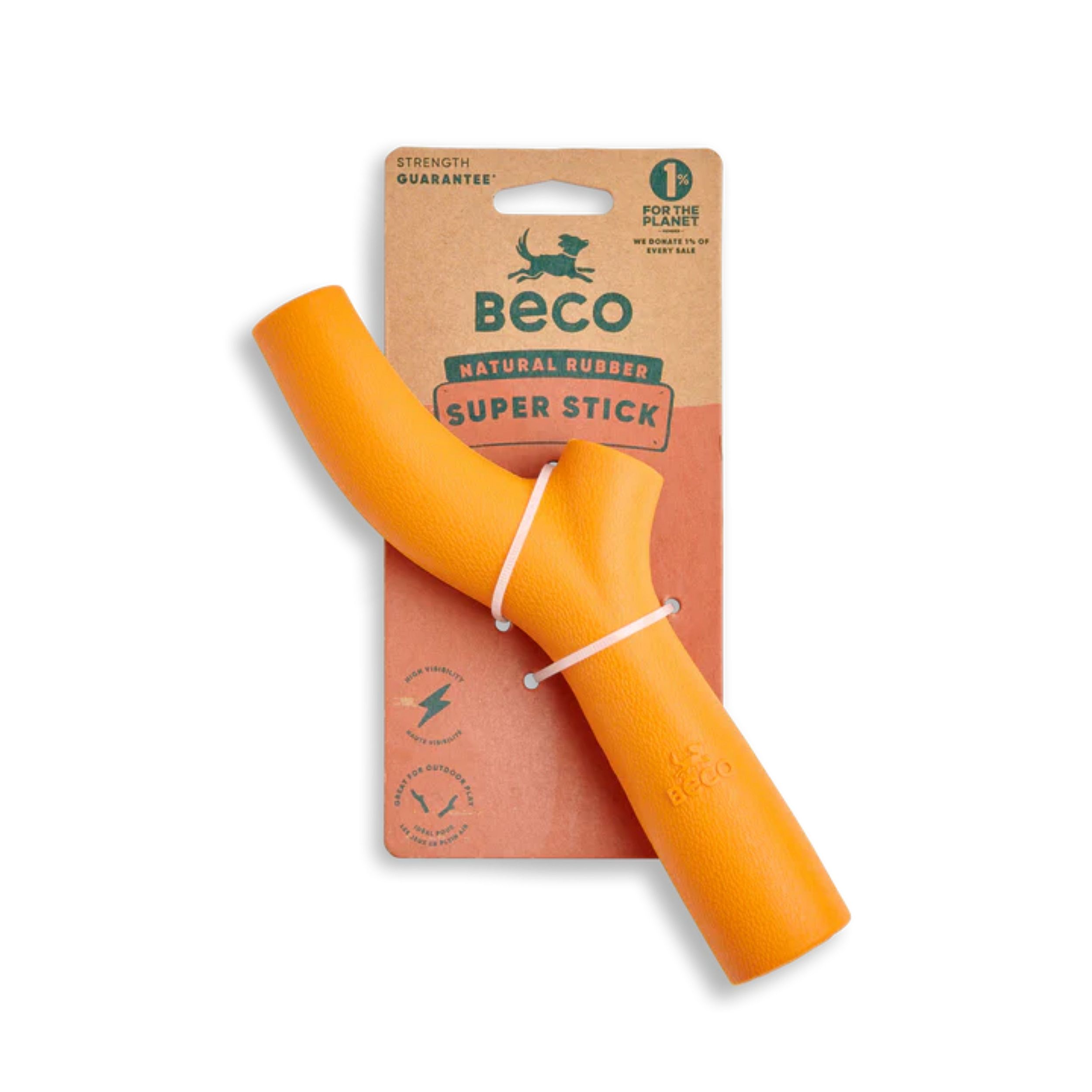 autoband, orange, rubber, dog toy, stick, neus, rubberen stok, oranje, hondenspeeltje, natuurlijke rubber