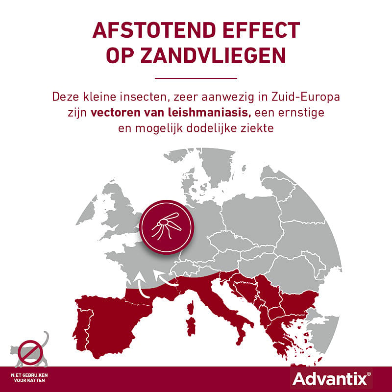 Advantix Spot-on Hond 6 pipetten - 4 - 10 kg - 100/500