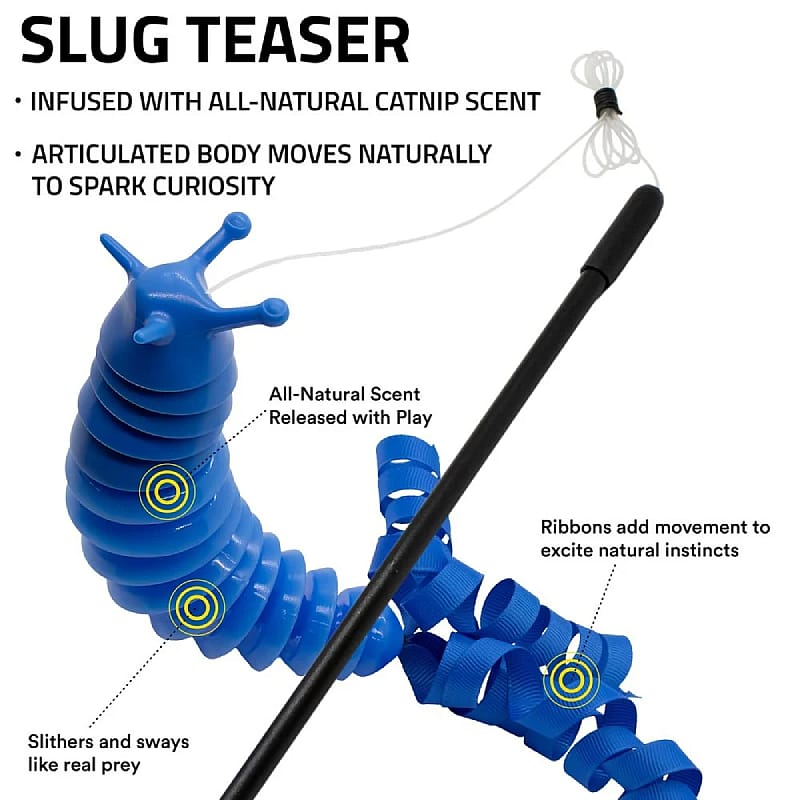 slugs, teaser, catnip, scent, toy rodent