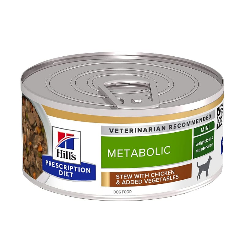 Hill's Prescription Diet Metabolic Weight Management Hondenvoer 24 x 156 gram stoofpotjes - Kip & Groente