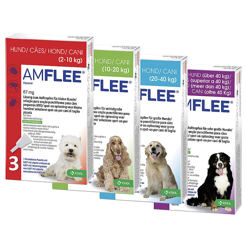 Amflee Spot On Hond 3 pipetten Middelgrote Hond