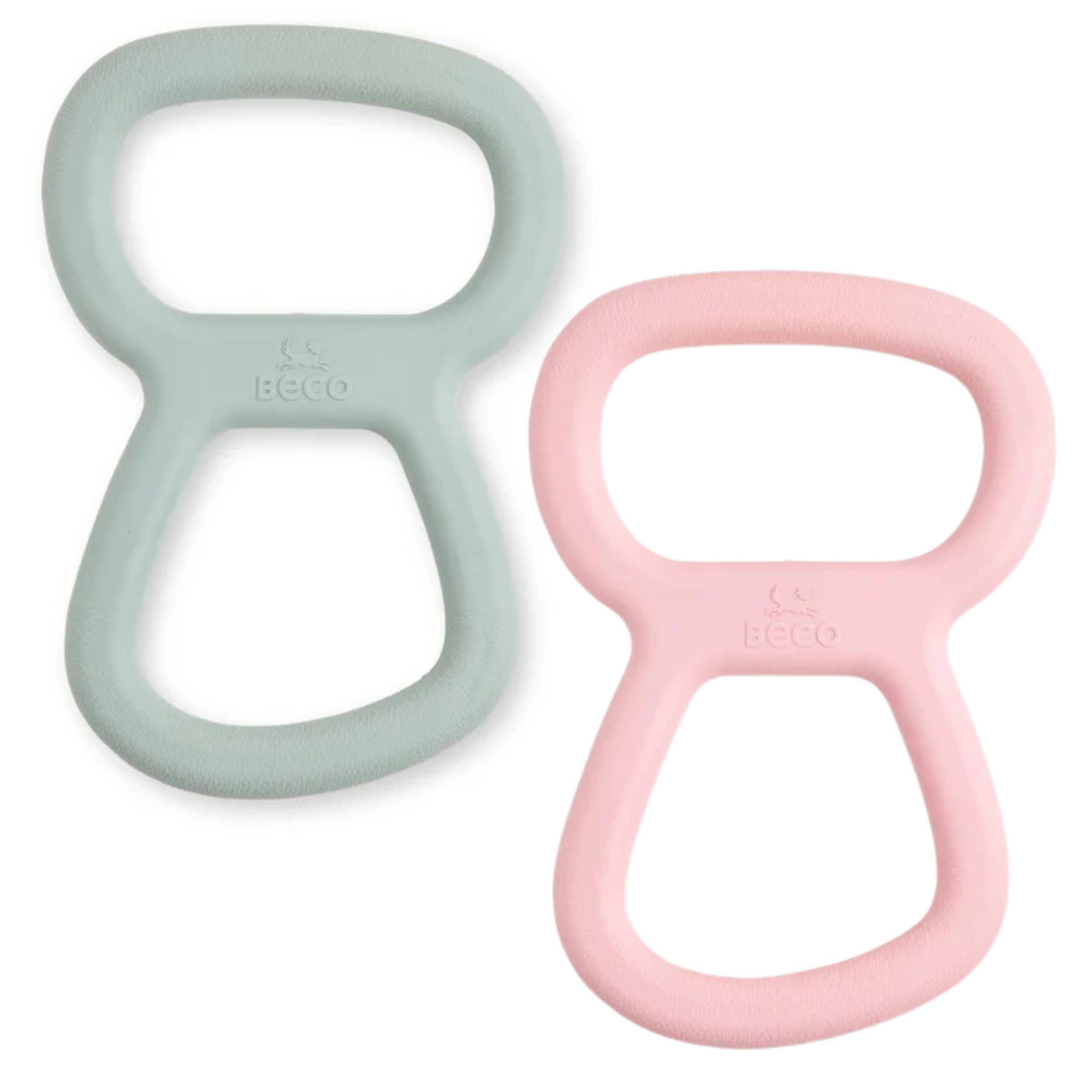 tug toy, rubber toy, dog toy, pastel, double loop