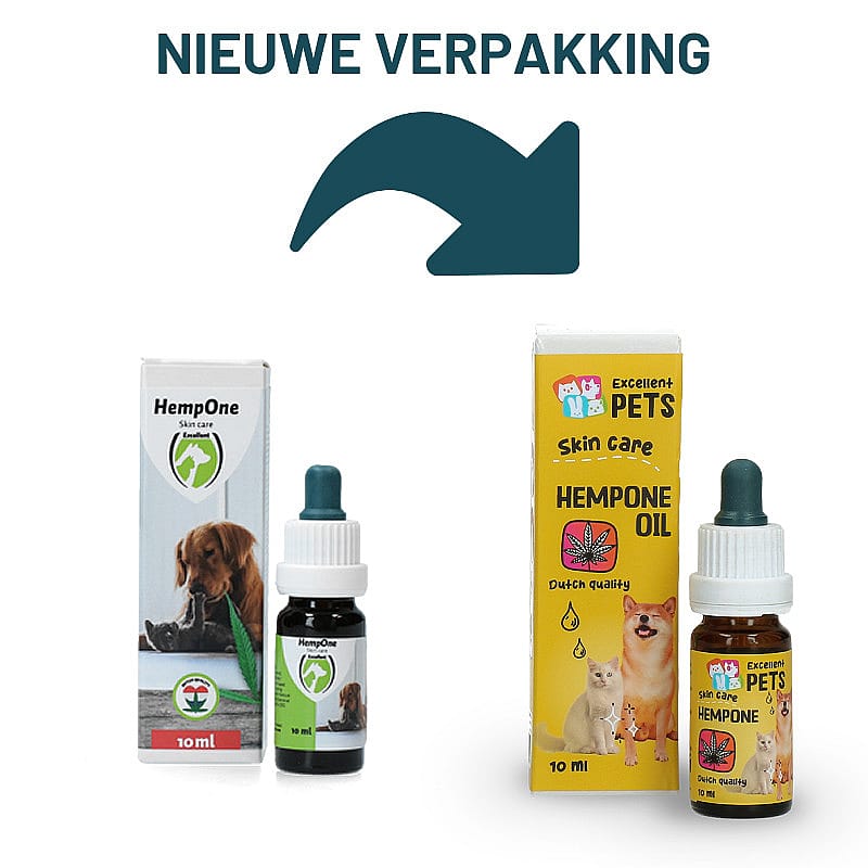 Excellent HempOne Olie Hond en Kat 10 ml