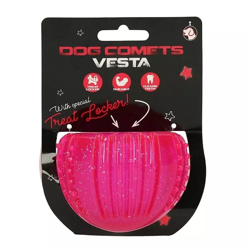 dog toy, pink, ribbed, glitter, lurex