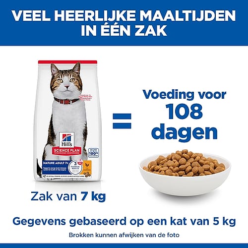 kattenvoer, brokken, 7 kg zak, voer voor kat, wetenschappelijk voer