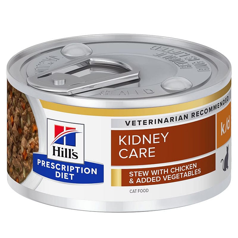 Hill's Prescription Diet KD Kidney Care Kat Stoofpotjes 24 x 82 gram - Kip