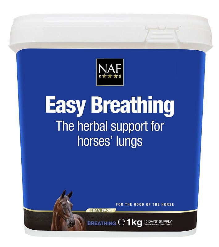 NAF Easy Breathing Gedroogd – Kruidenmix voor luchtwegondersteuning bij paarden 1 kg