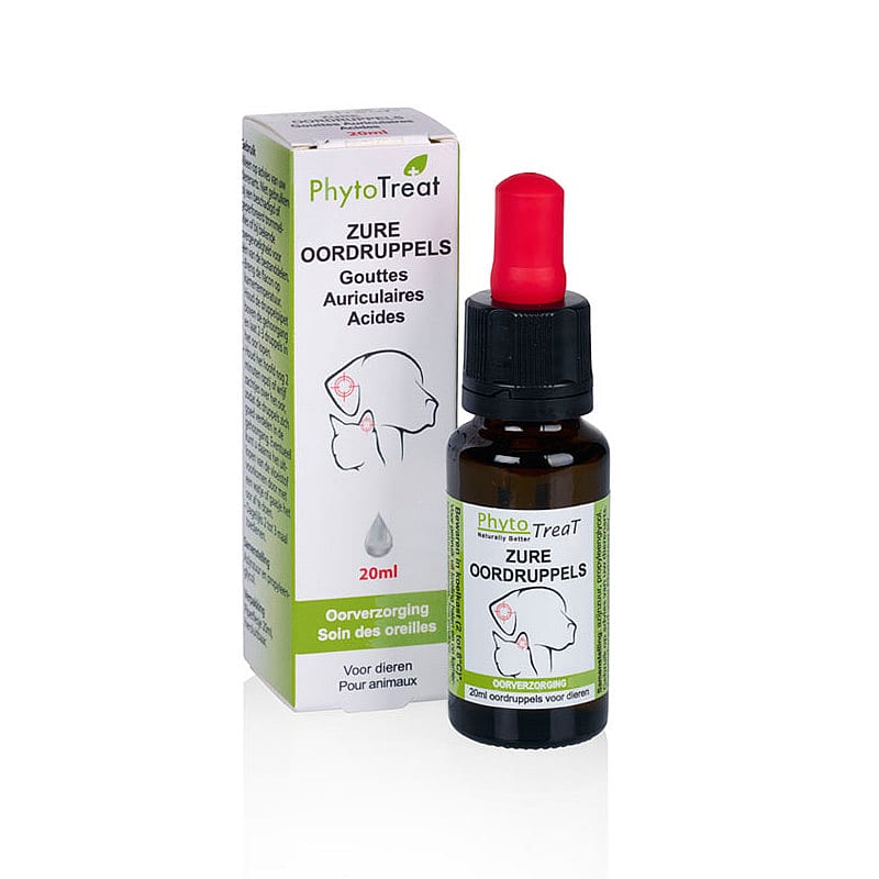Phytotreat Zure Oordruppels Hond Kat 10 ml