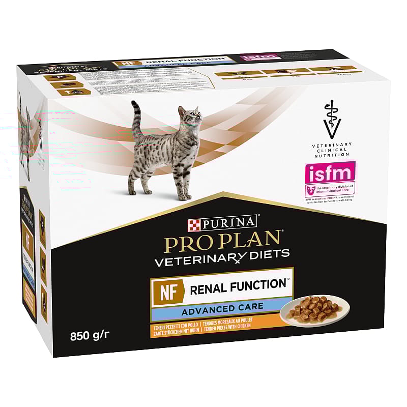 Purina Pro Plan Veterinary Diets Feline NF Advanced Care Renal Function Kattenvoer CiG Kip - 10 x 85 gram