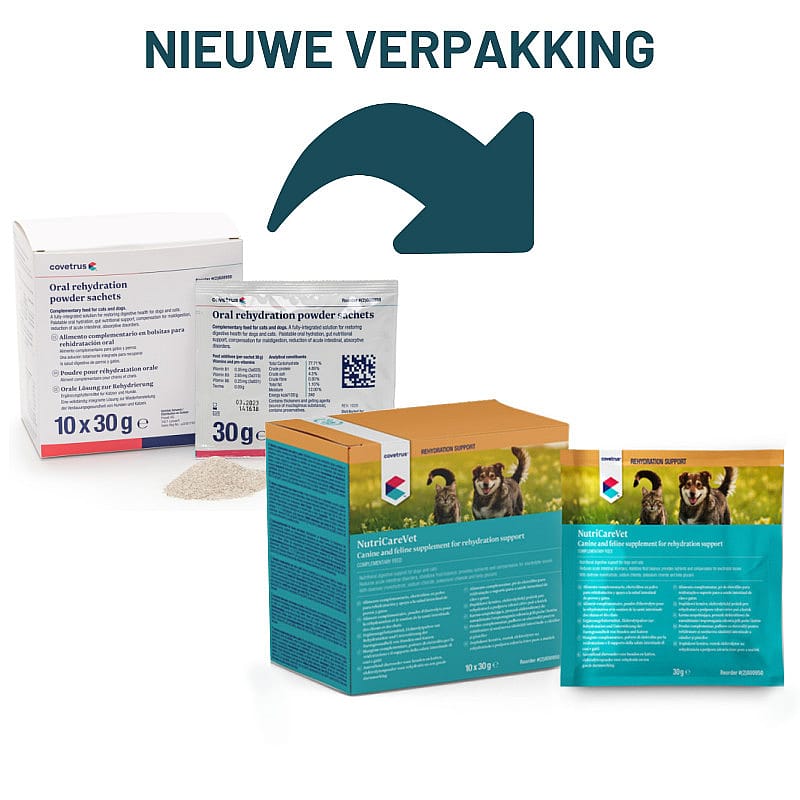 NutriCareVet Oral Rehydration Hond Kat 10 x 30 gram