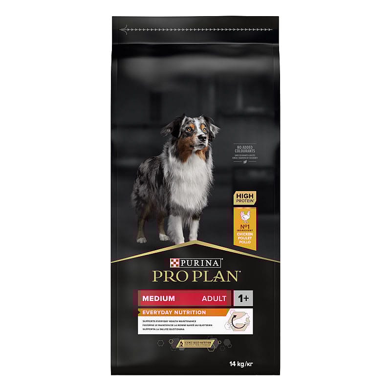 Purina Pro Plan Medium Adult Everyday Nutrition Hondenvoer Kip 14 kg