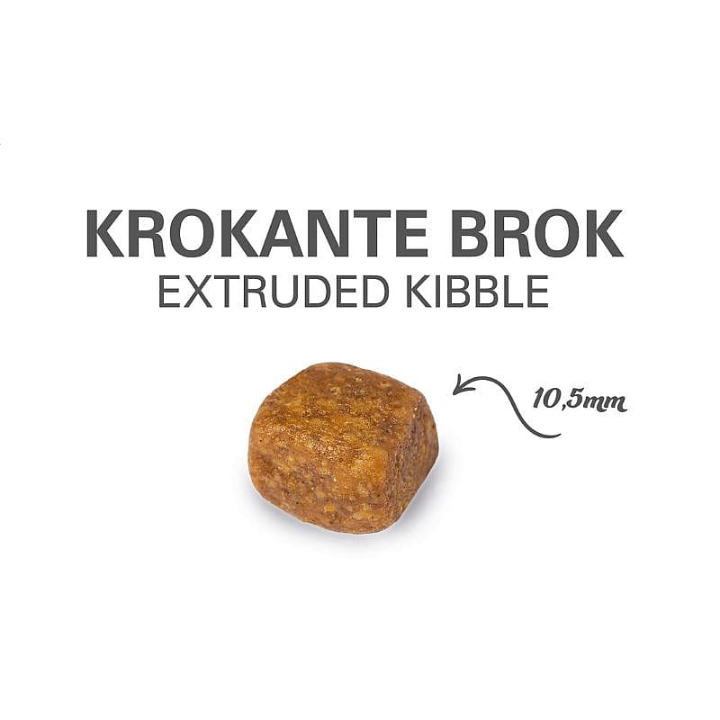 extruded kibble, kibble, bruin vierkant, huisdiervoeding, 10.5mm