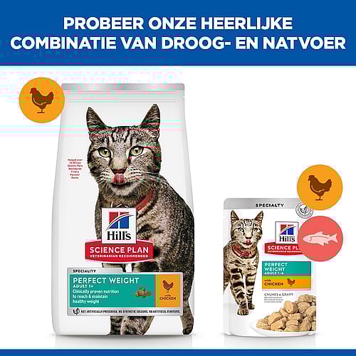 Hill's Science Plan Perfect Weight Adult Kattenvoer