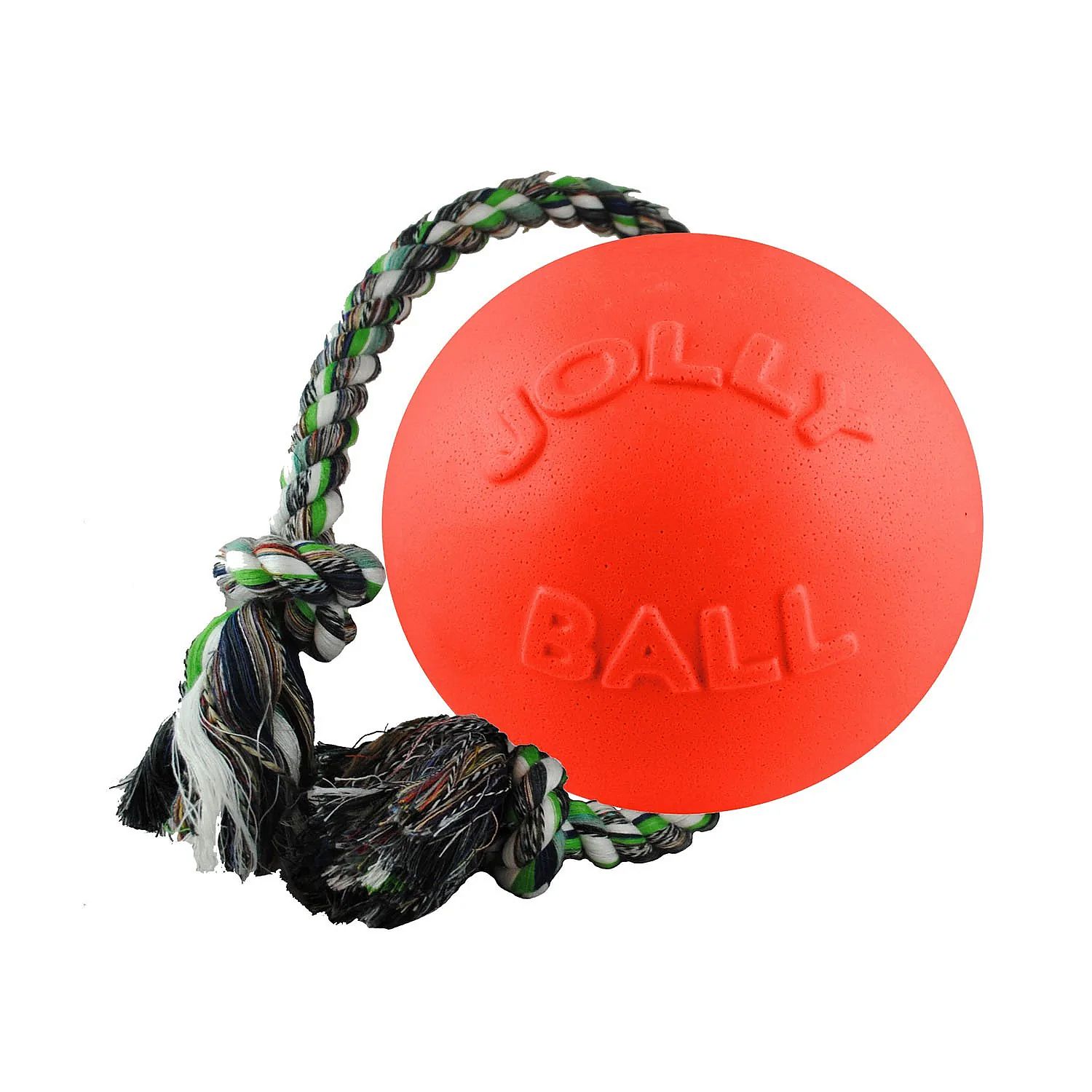 Jolly Ball Romp-n-Roll 10 cm - Baby Blue (Bosbessengeur) 10 cm - Oranje (Vanillegeur)