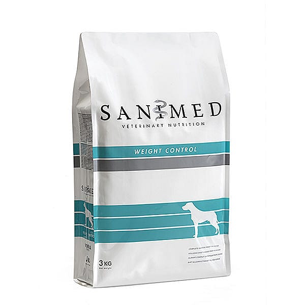 Sanimed Weight Control Hond Dieetvoer: Gewichtsbeheersing - Diabetes - Overgewicht - 100% natuurlijk 3 kg