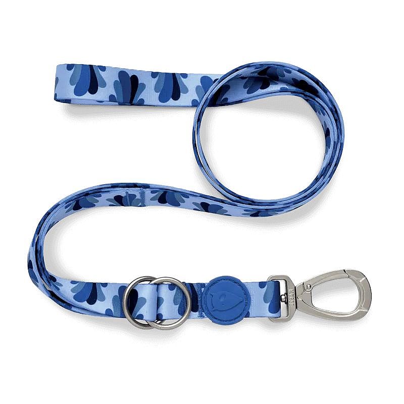 Morso Verstelbare Hondenriem Gerecycled Medium Splash Blauw