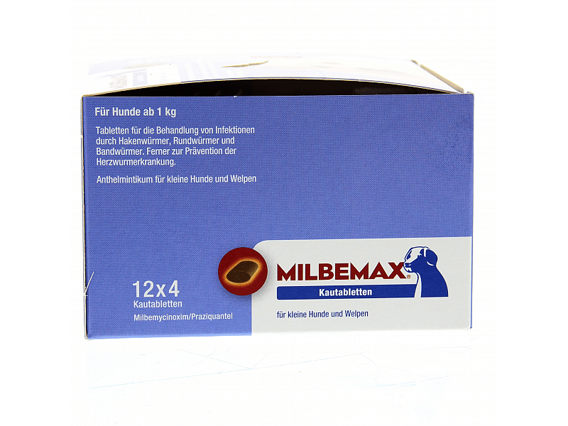 Milbemax Smakelijke Kauwtablet Kleine Hond Pup Ontwormen 48 tabletten