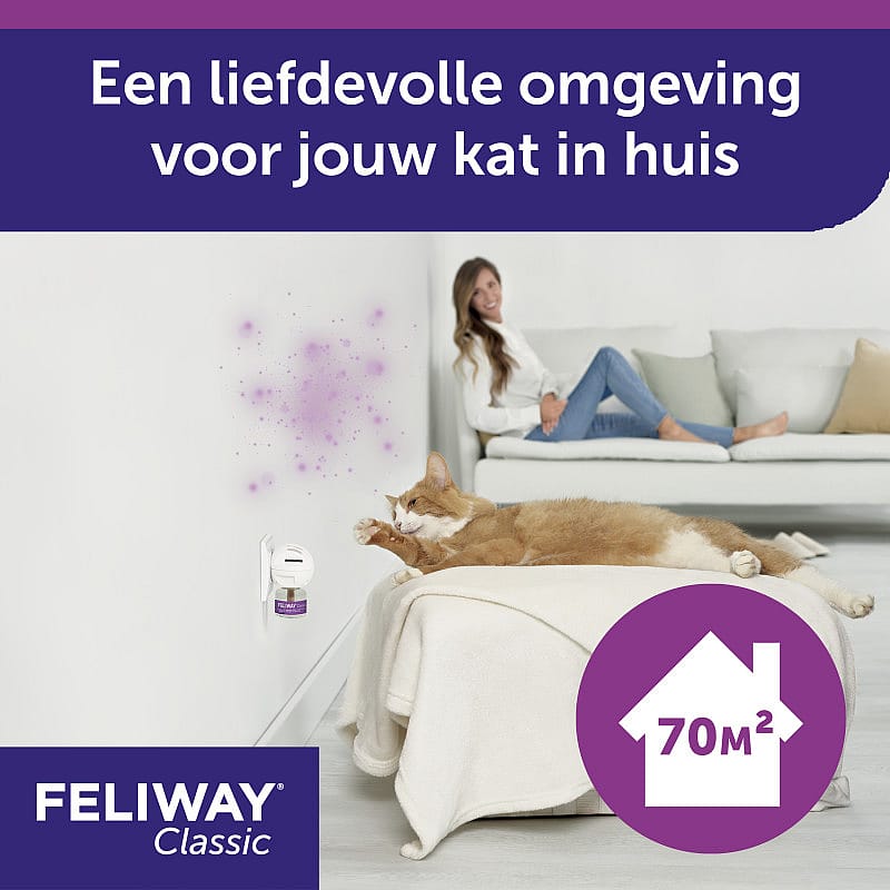 Feliway Verdamper kat Starterskit: Verdamper en Navulling