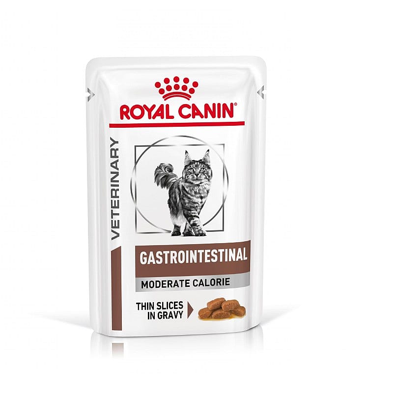 Royal Canin Gastrointestinal Moderate Calorie Kat 12 x 85 gram maaltijdzakjes