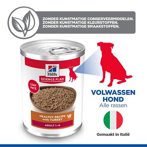 voervoer, hondenvoer, blik, turkey, adult 1-6