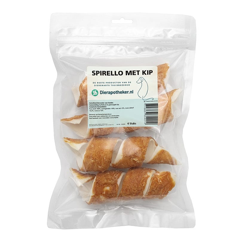 Dierapotheker Spirello Kip 4 stuks Hond