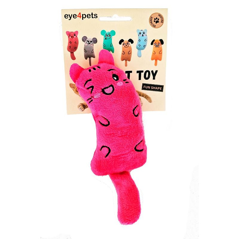 Eye4Pets Funny Catnip Serie Speelgoed Kat Pinky - Roze