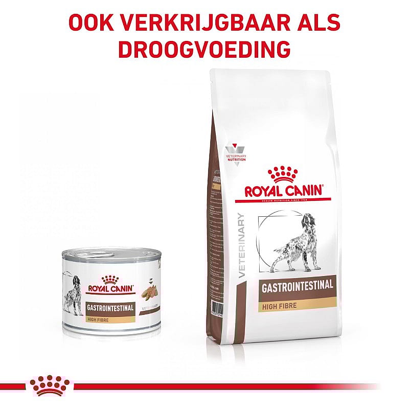 Royal Canin Gastrointestinal High Fibre Natvoer Hond 12 x 200 gram blikjes