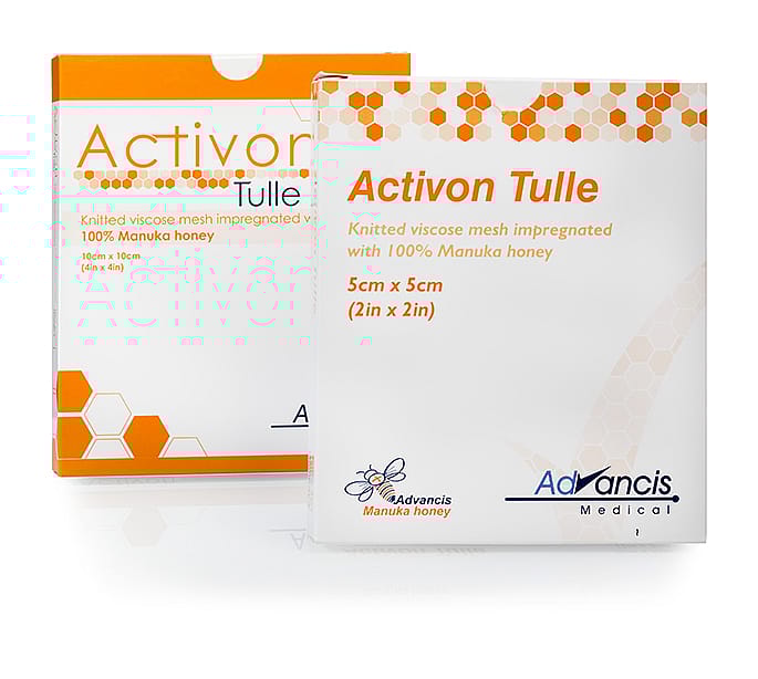 Advancis Activon Manuka Gaasverband 1 stuk 5 x 5 cm
