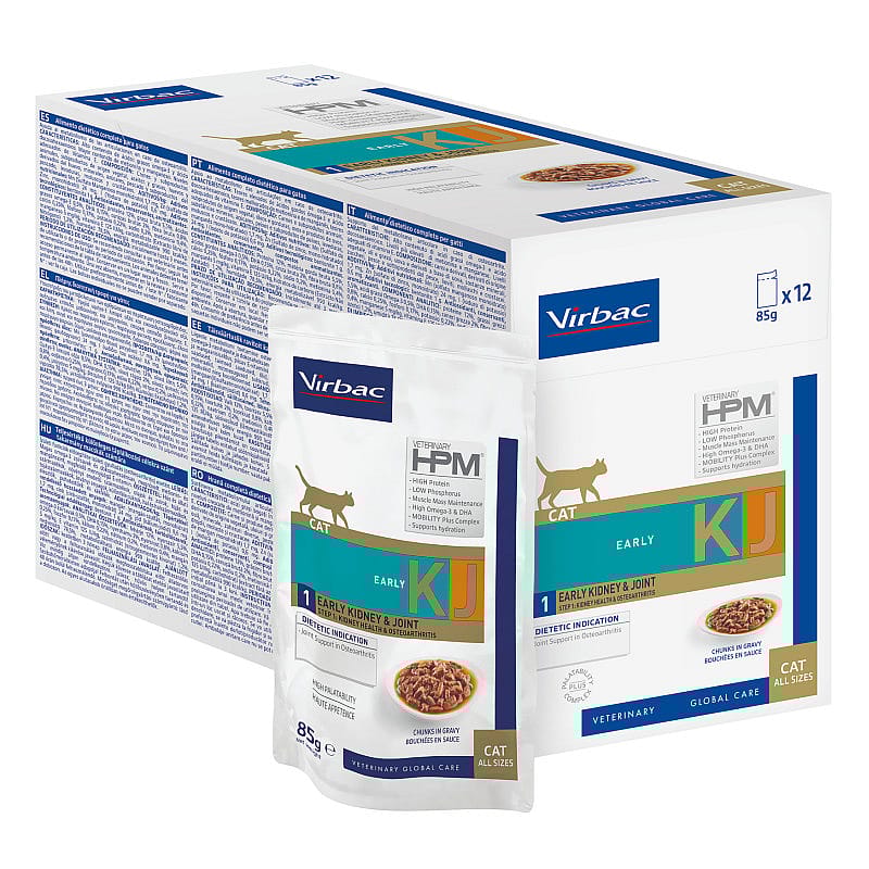 HPM Veterinary Early Kidney & Joint Kattenvoer 12 x 85 gram zakjes