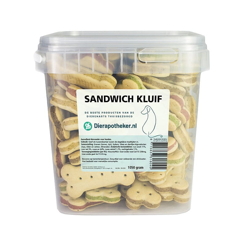 Dierapotheker Sandwich Kluif Hond 1050 gram