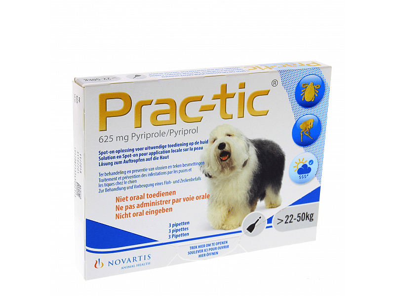 Prac-tic Hond Hond 22 tot 50 kg - 3 pipetten