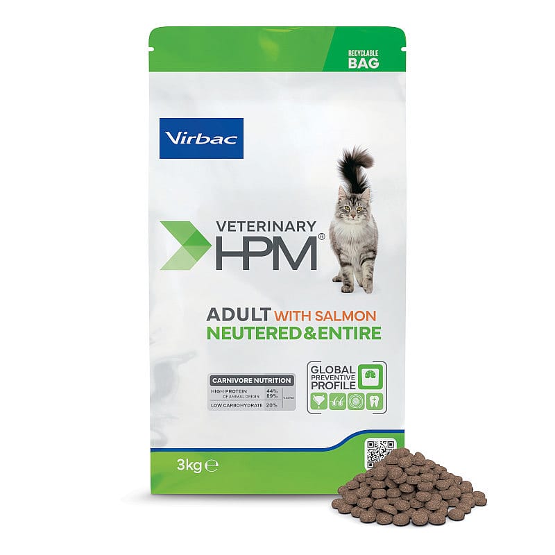 HPM Adult Neutered & Entire Cat Salmon 3 kg
