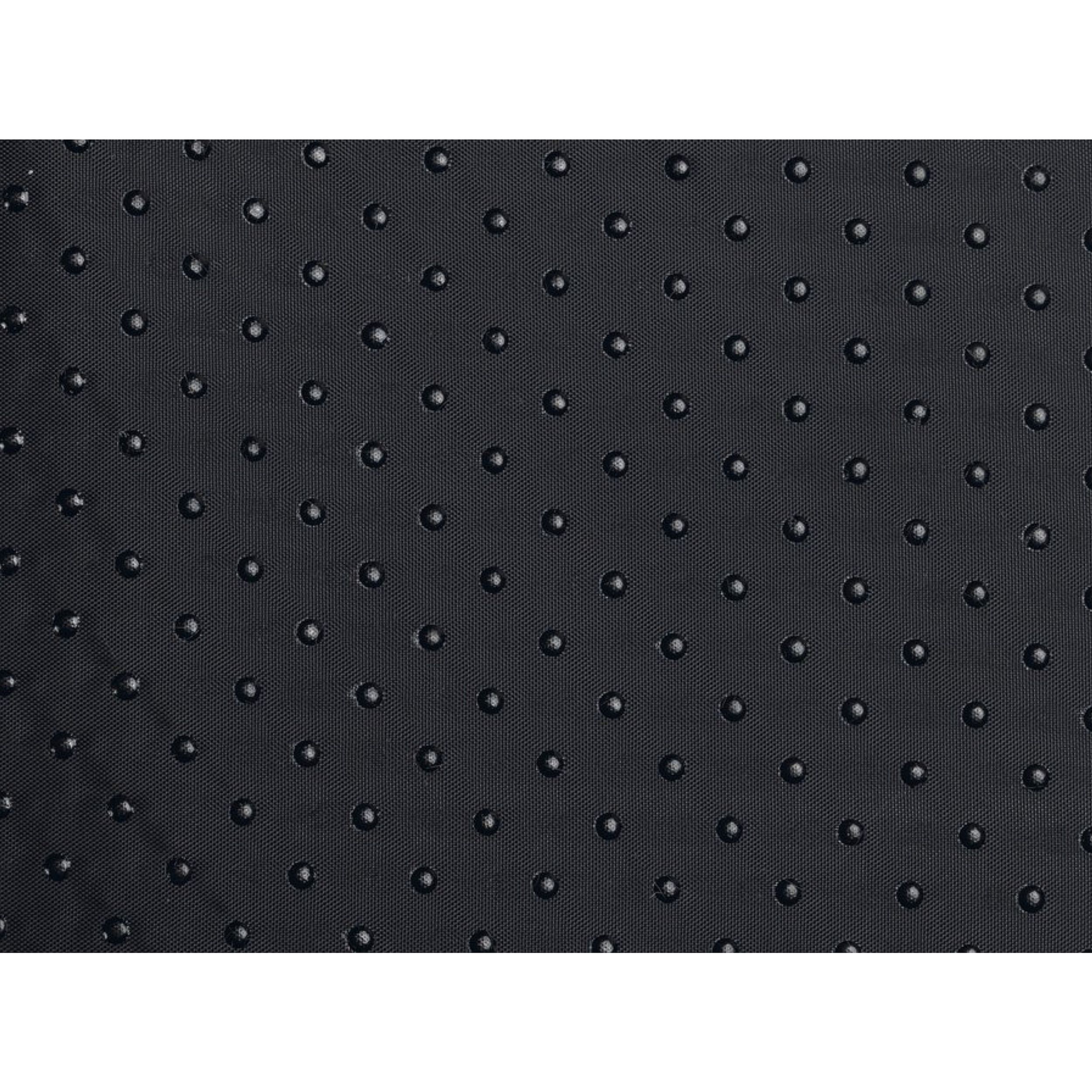 polkadots, dot patroon, zwarte stof, textured, polyester