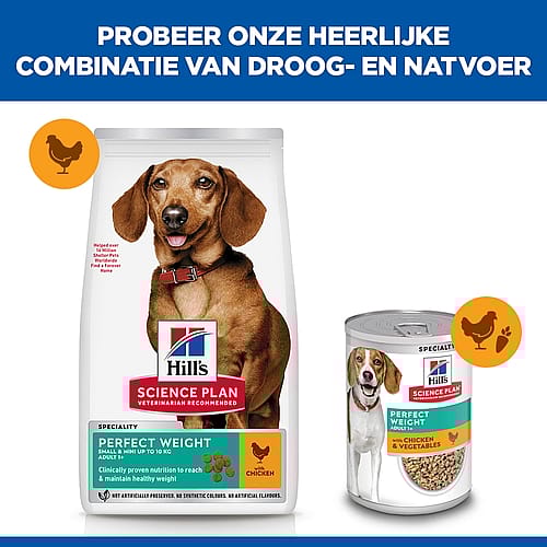 Hill's Science Plan Perfect Weight Small & Mini Adult Hondenvoer