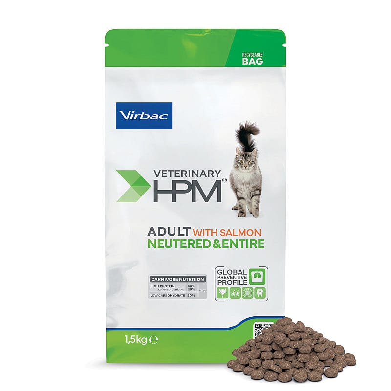 HPM Adult Neutered & Entire Cat Salmon 1.5 kg