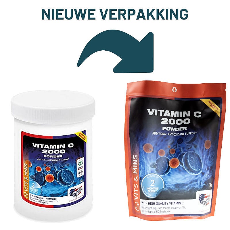 Equine America Vitamin C 2000 Powder Paard 1 kg