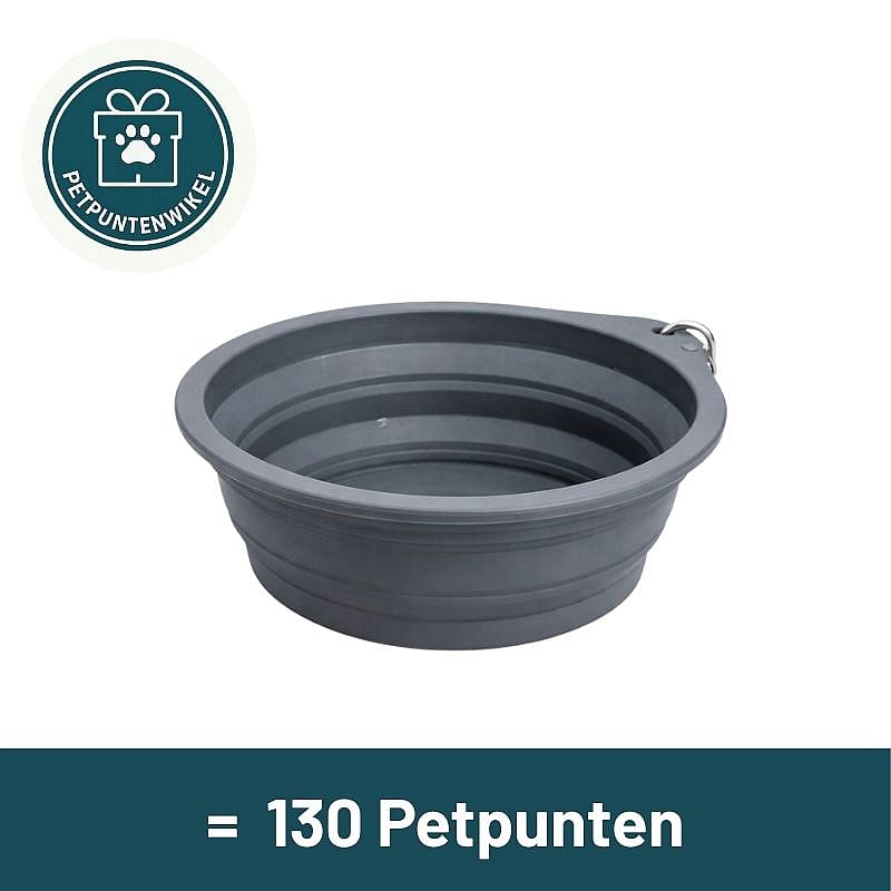 voerbak, kinderbak, opvouwbare bak, silicone bak, dierenvoerbak