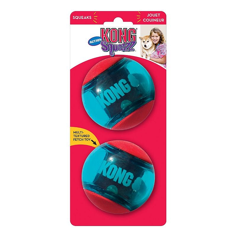 KONG Squeezz Action Red L - 2 stuks