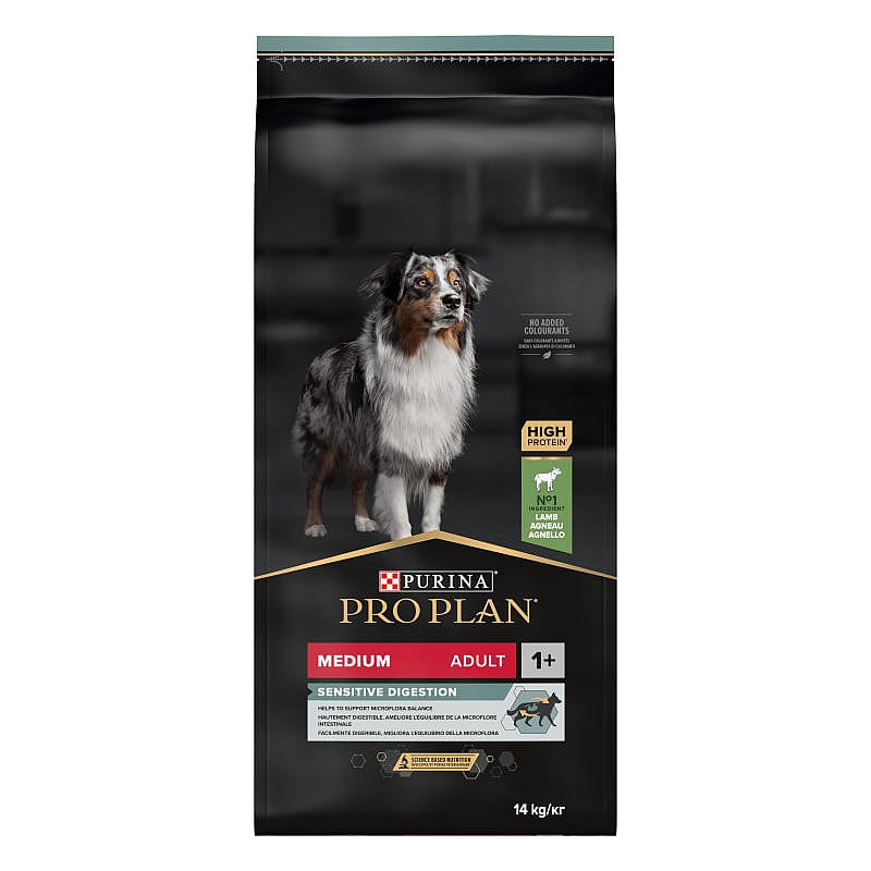 Purina Pro Plan Medium Adult Sensitive Digestion Hondenvoer Lam 14 kg