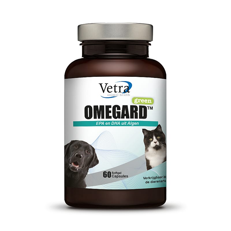 Vetra OmeGard Green Omega Hond Kat 60 capsules