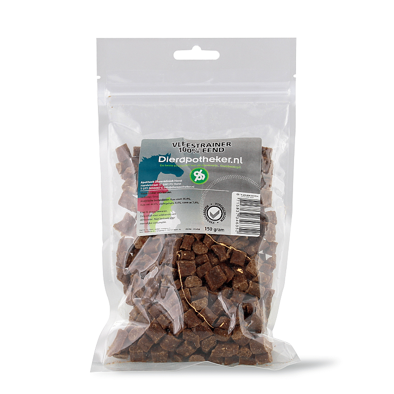 Dierapotheker Vleestrainer 100% Pure Meat Eend - sachet - 150 gram