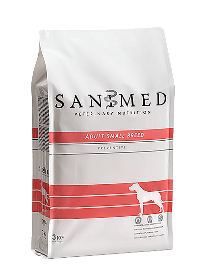 Sanimed Adult Small Breed Hondenvoer 3 kg: Klein formaat brokjes - Kleine honden - Volledig diervoeder